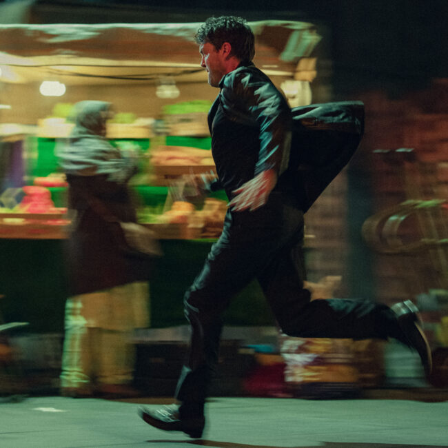 Legends. Tom Burke as Guy in Legends. Cr. Courtesy of Justin Downing/Netflix © 2026